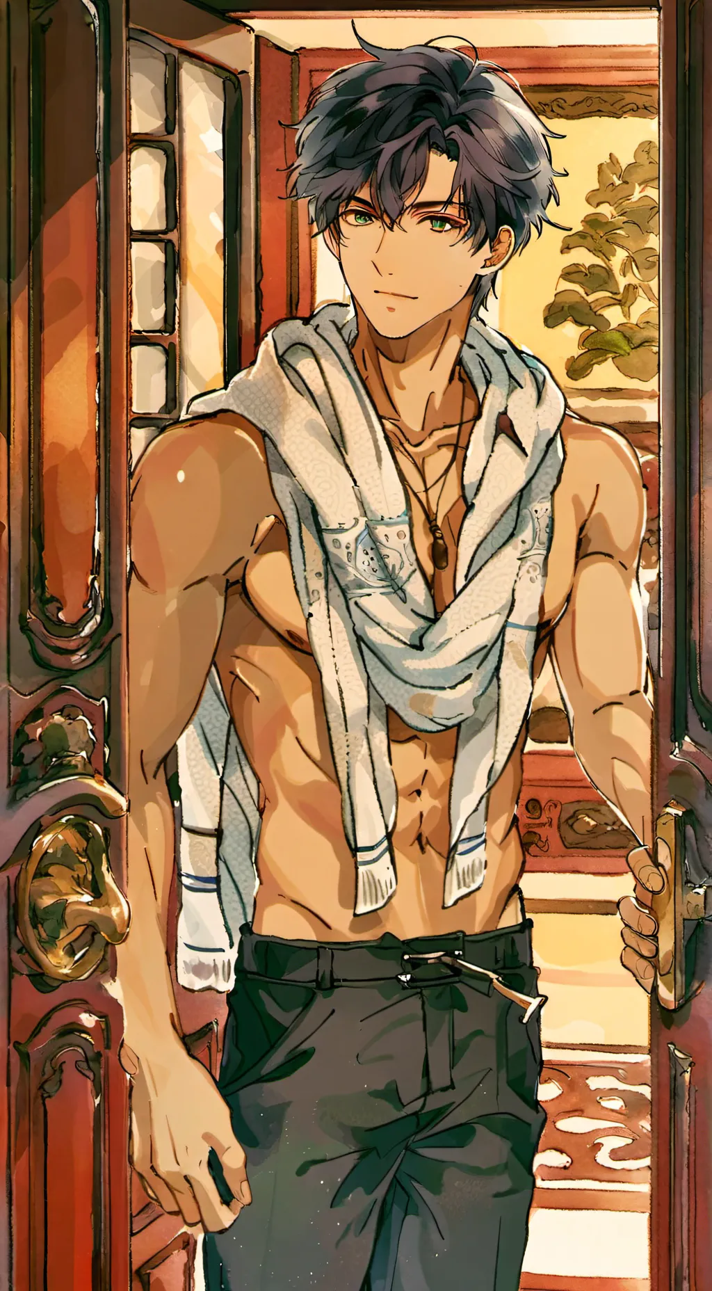 ai character: Axel  background