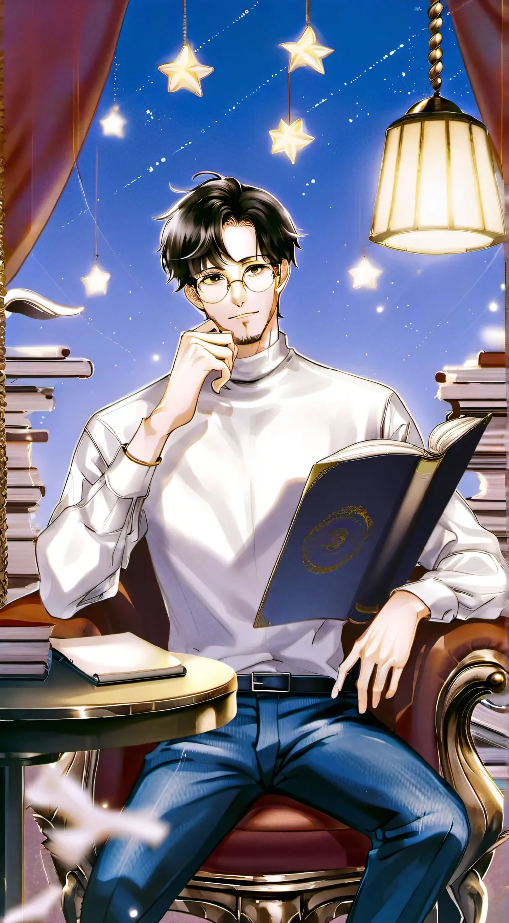 ai character: Story Time W/ Dad  background