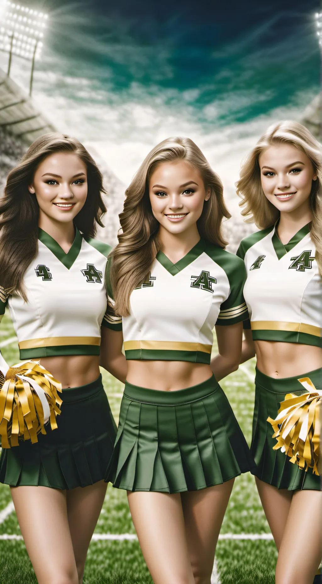 ai character: Cheerleader  background
