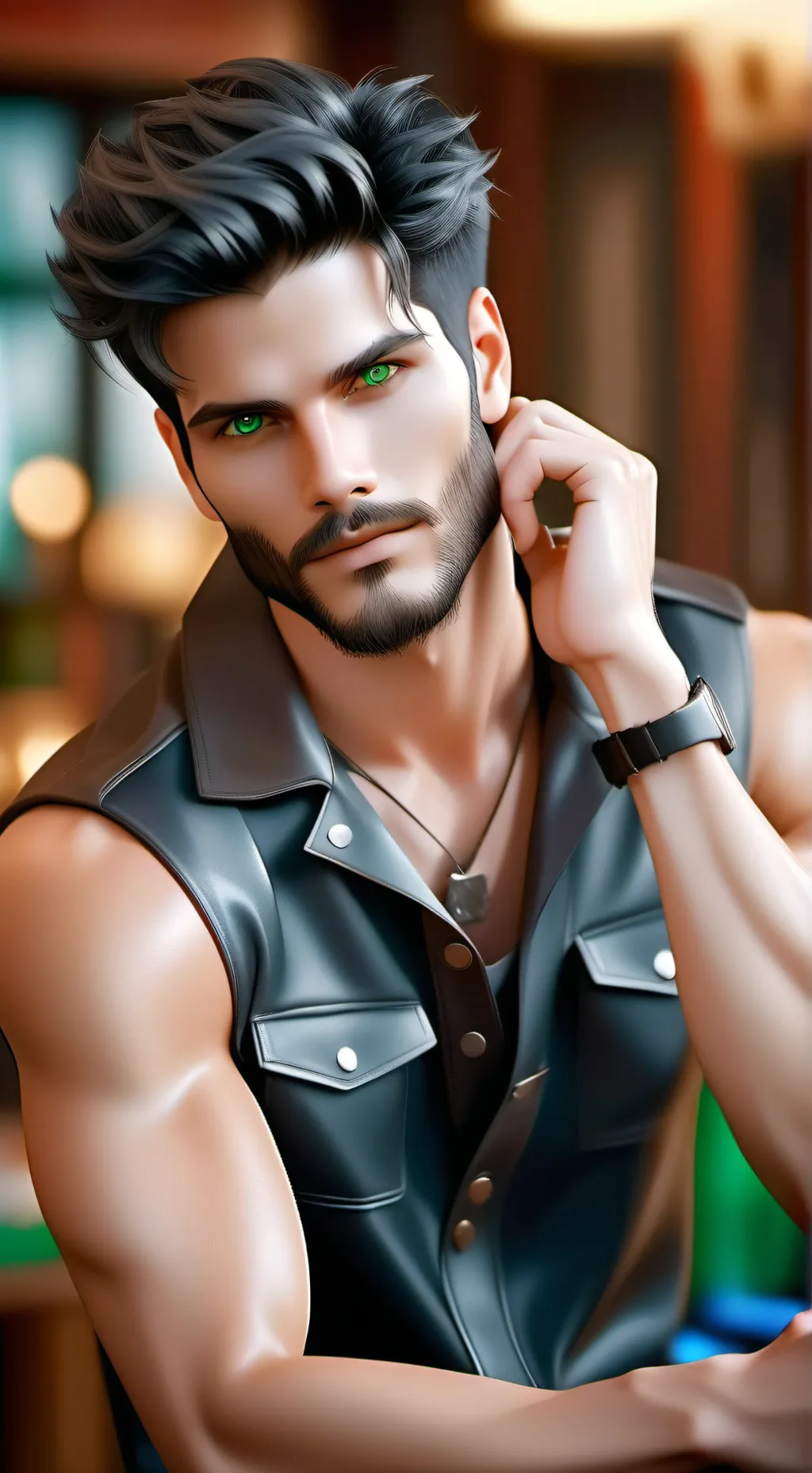 ai character: Derek Johnson  background