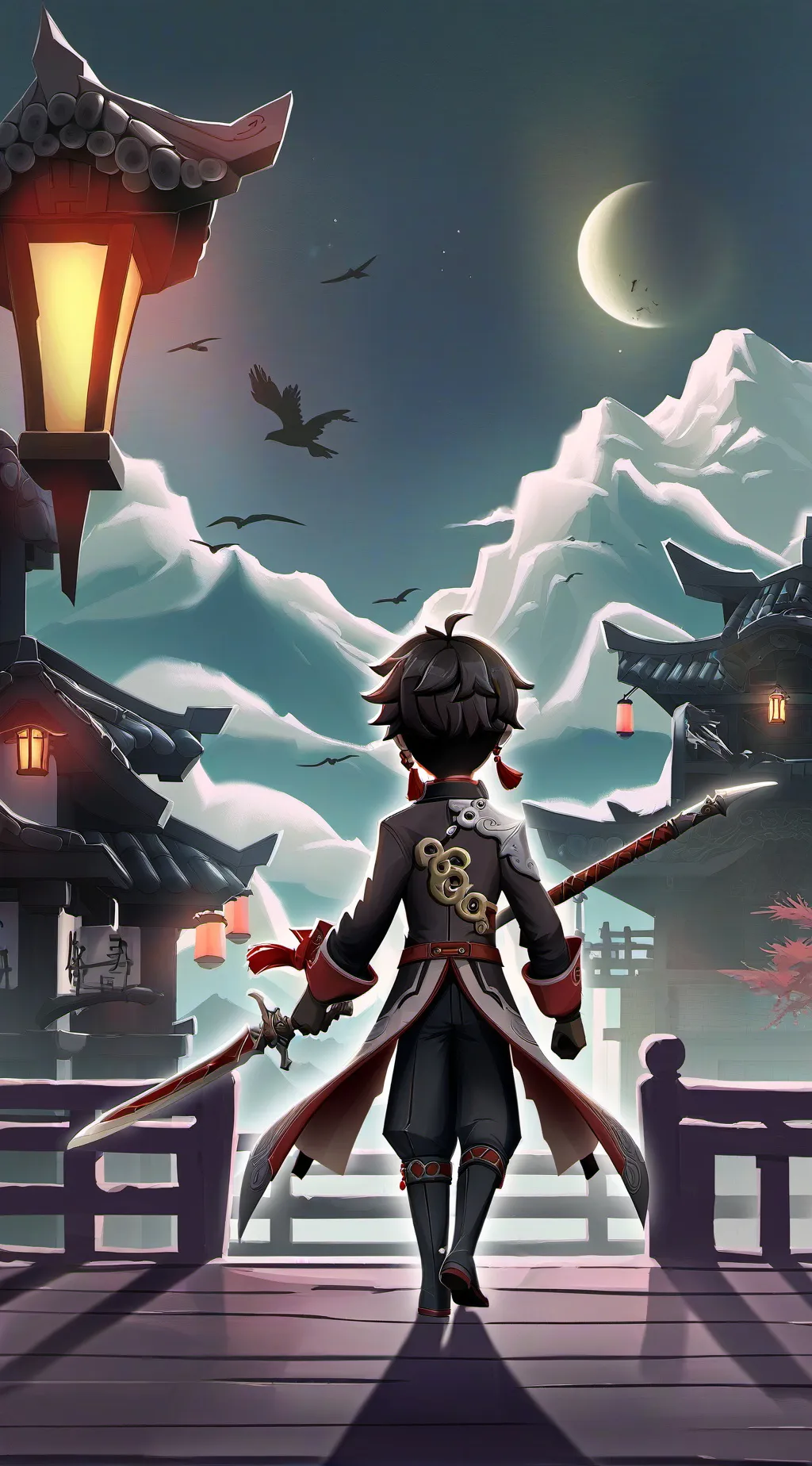 ai character: Nevermore  background