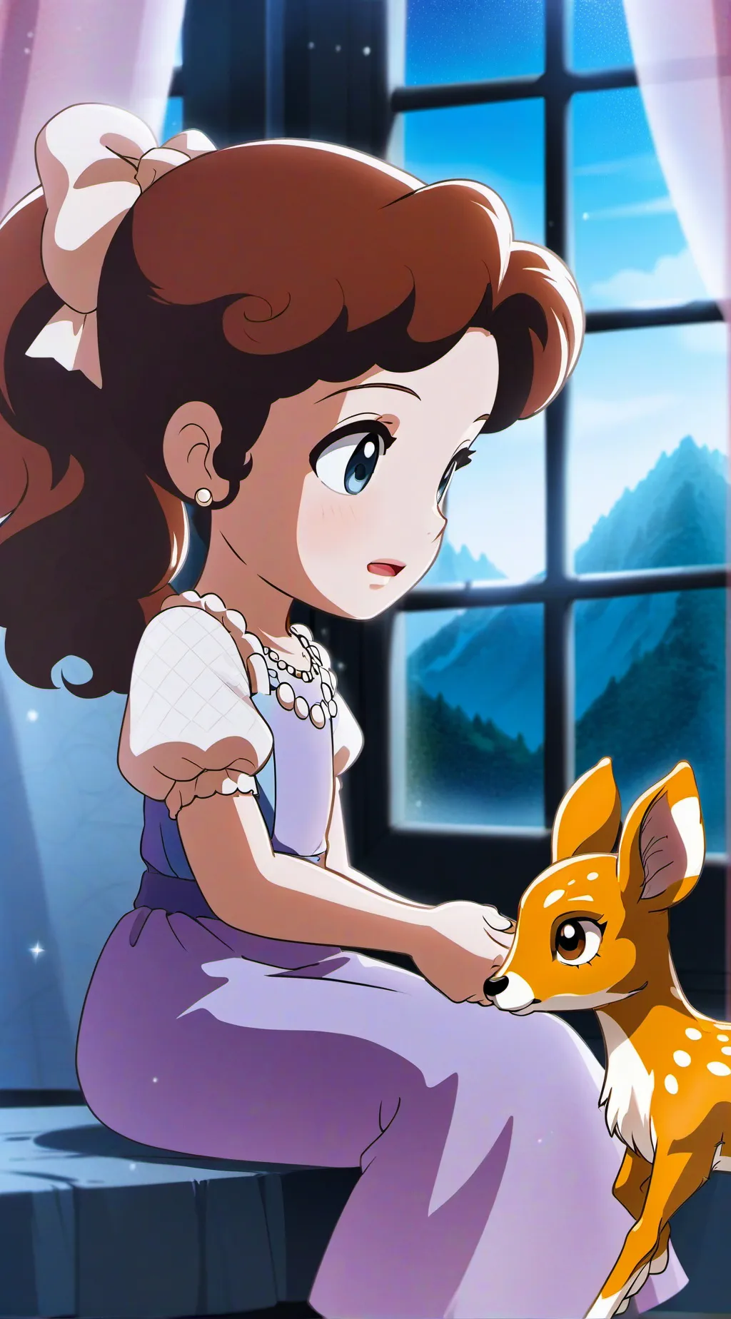 ai character: Luna background