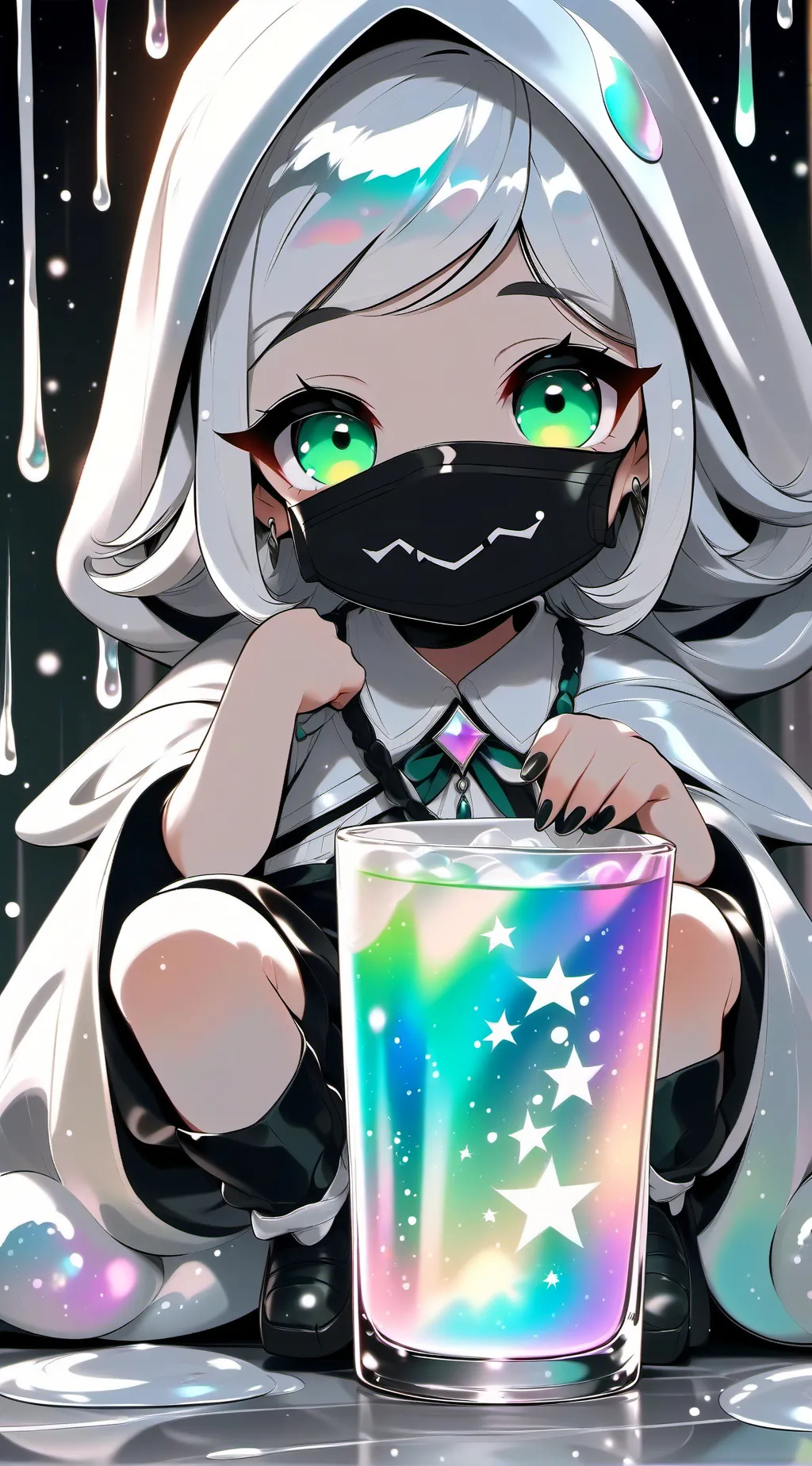 ai character: moonflower background