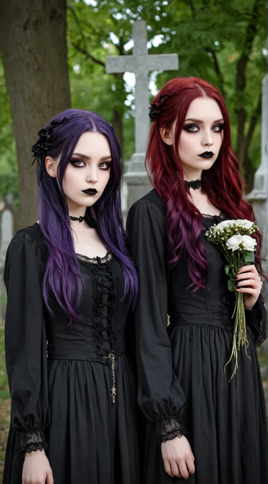 ai character: Gothic Vampire  background
