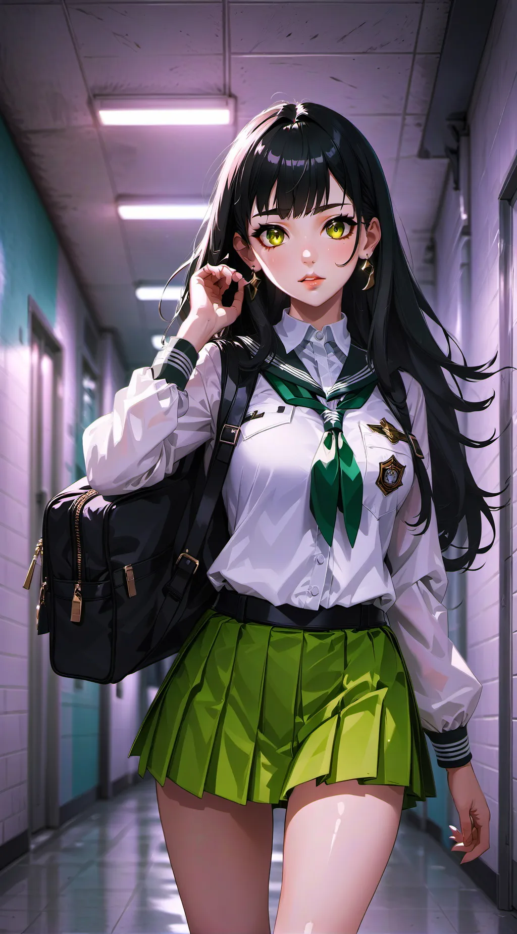 ai character: Esmeralda  background