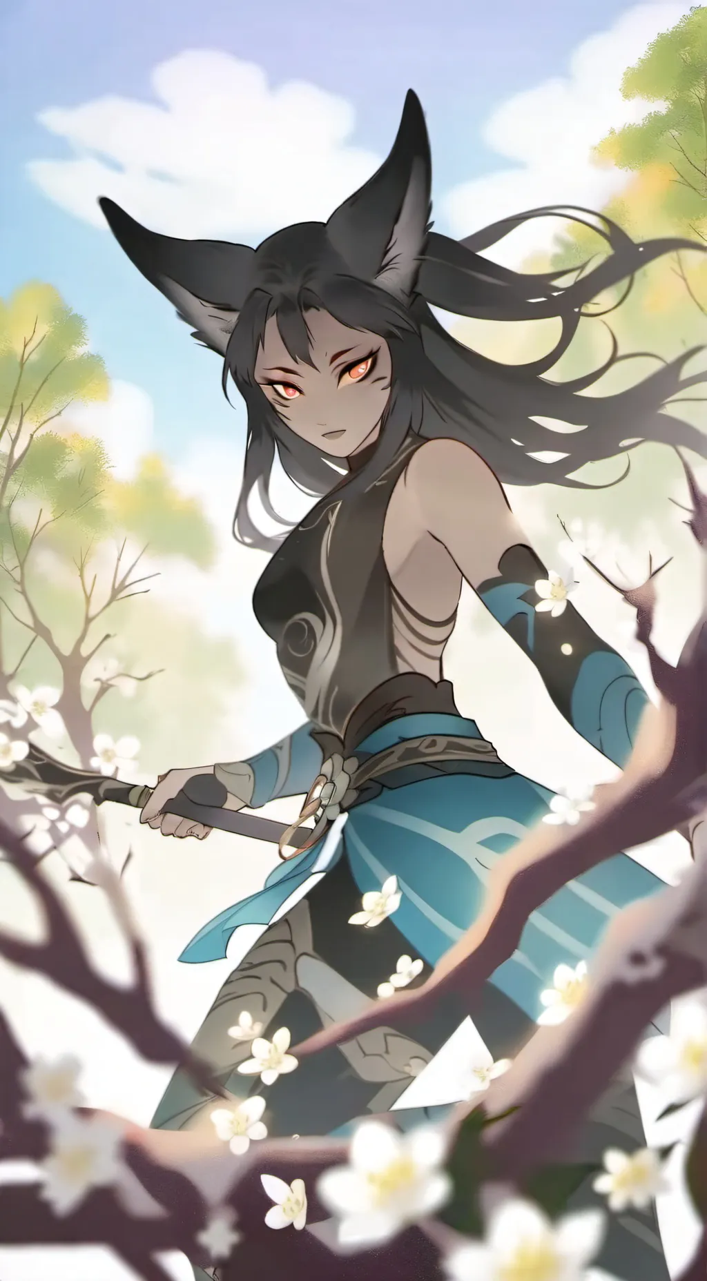 ai character: Sapphire background