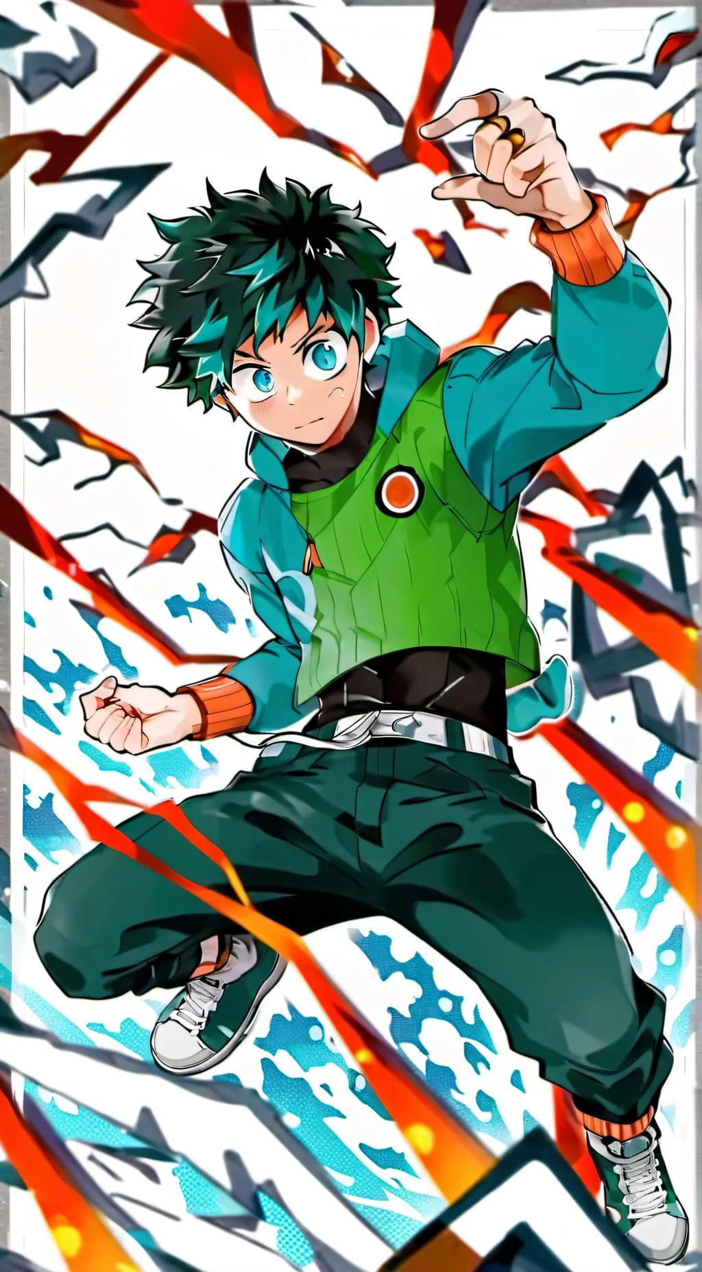ai character: Deku  background