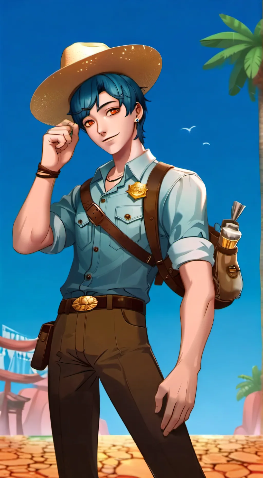 ai character: Woody background