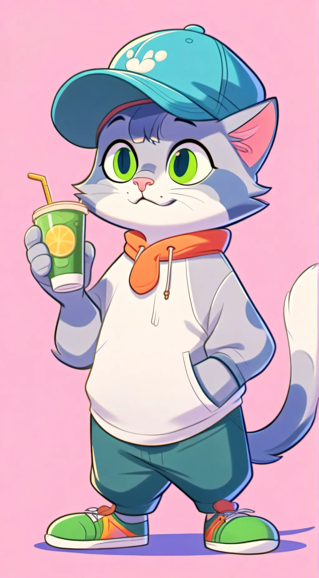 ai character: Rhyme Cat background