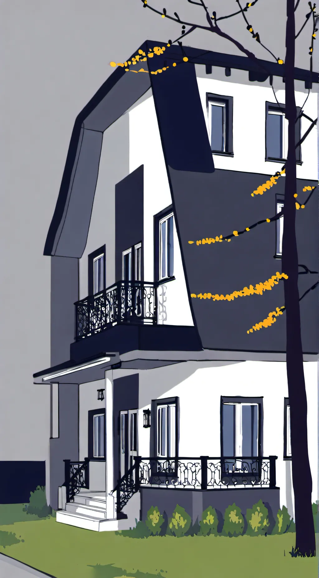 ai character: Afton’s new home. background