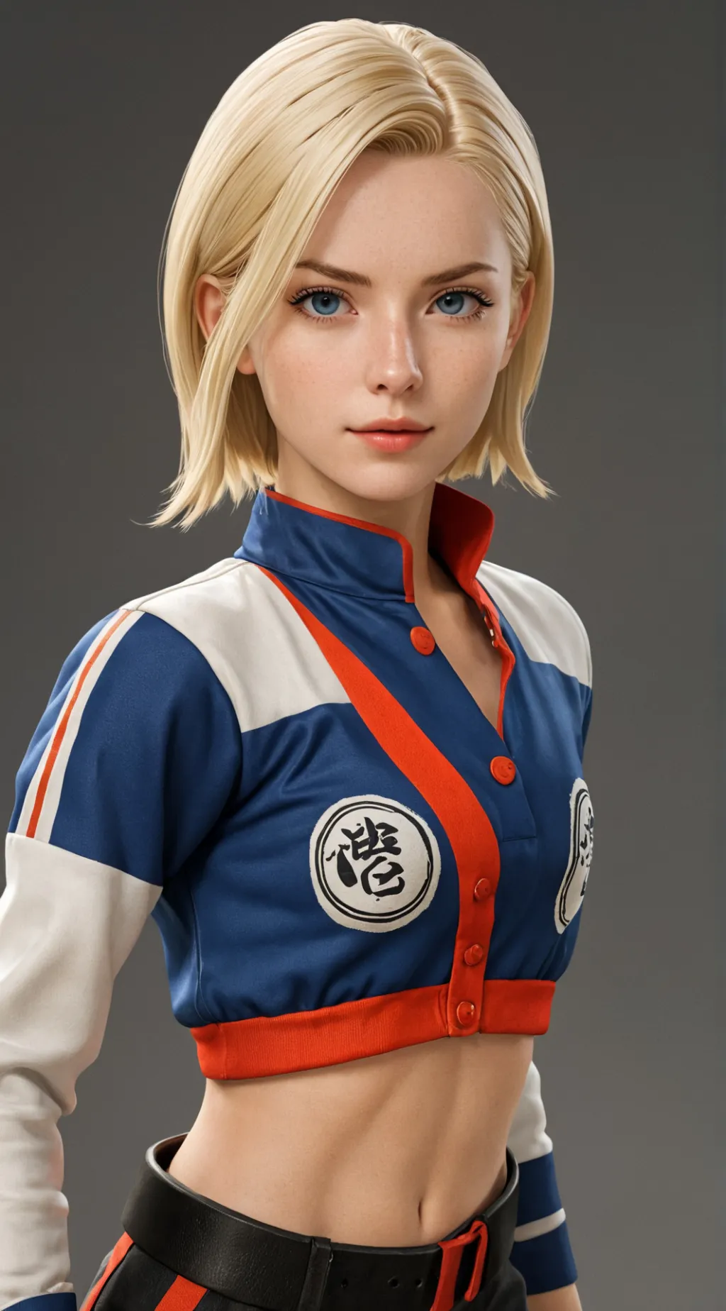 ai character: ANDROIDE 18 background