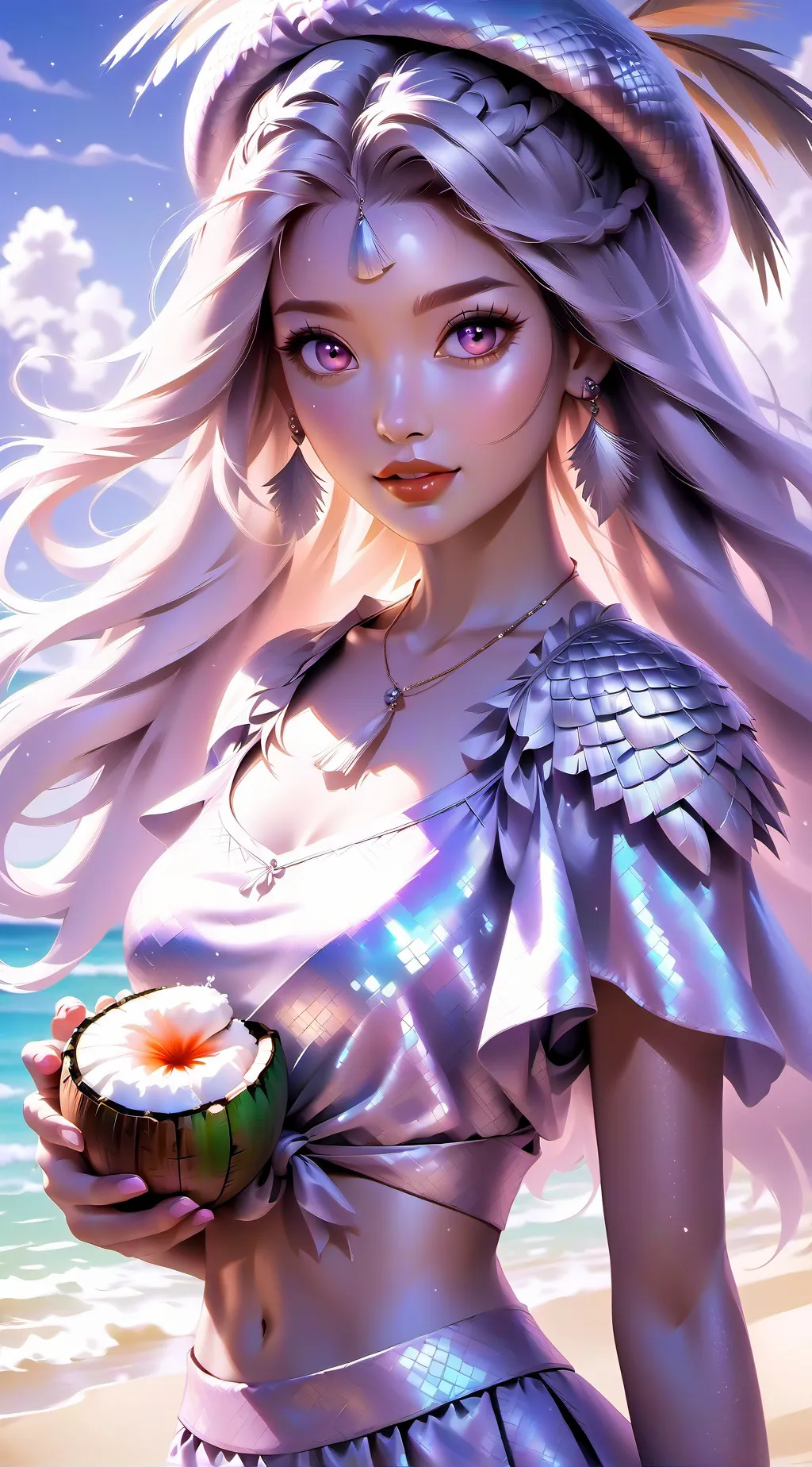 ai character: coconut loss background