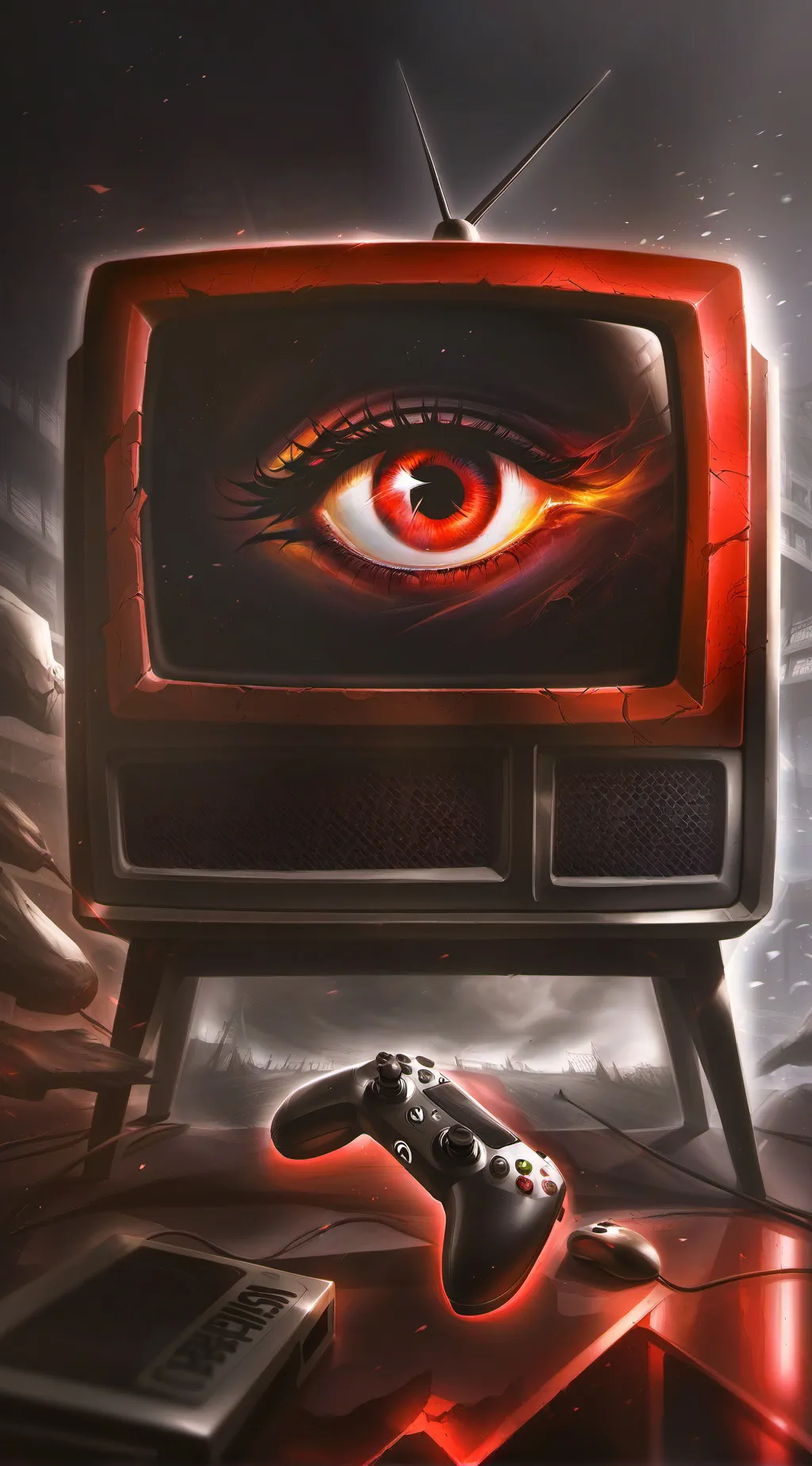 ai character: Dream world Tv background