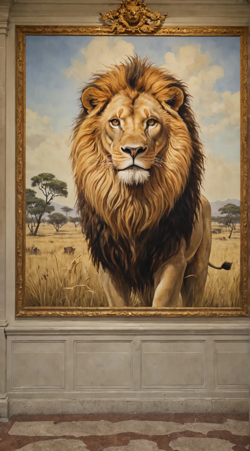 ai character: The Wandering Lion background