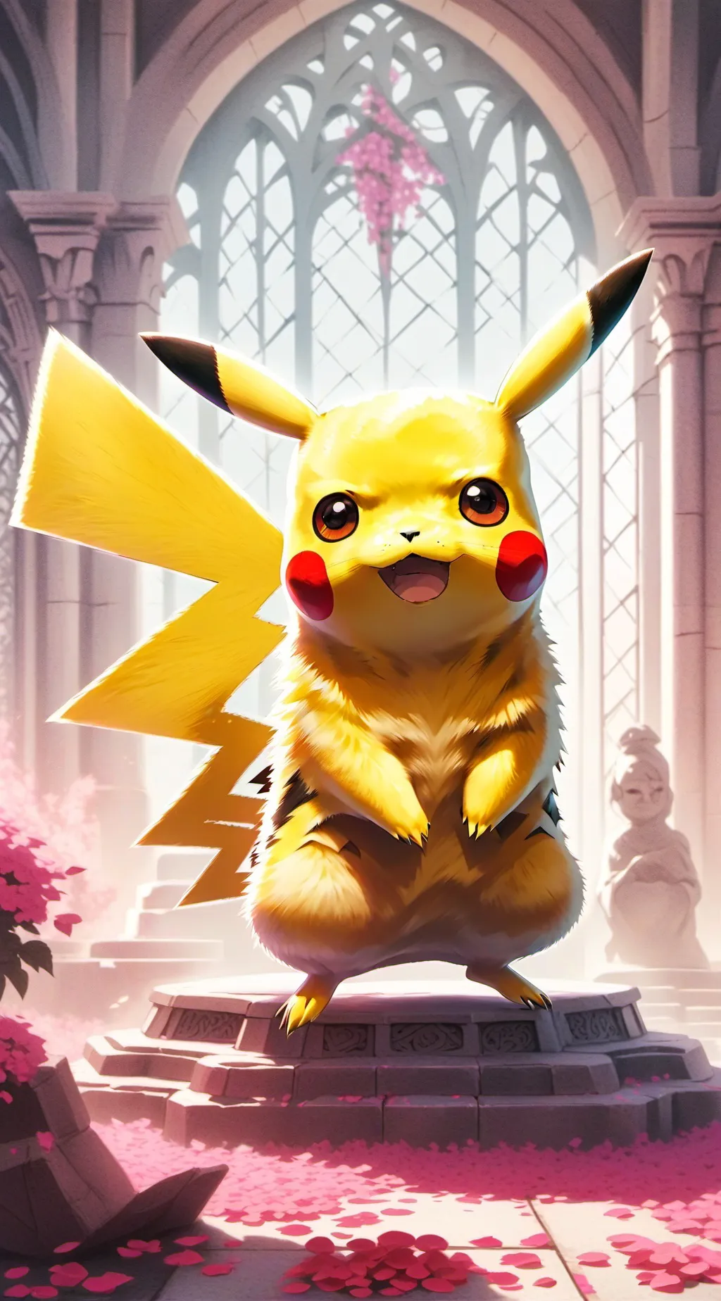 ai character: Pikachu background