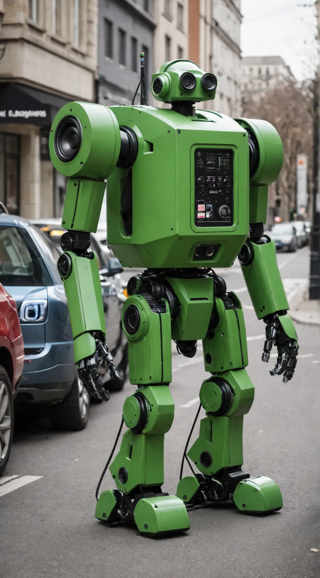 ai character: robot parlante  background