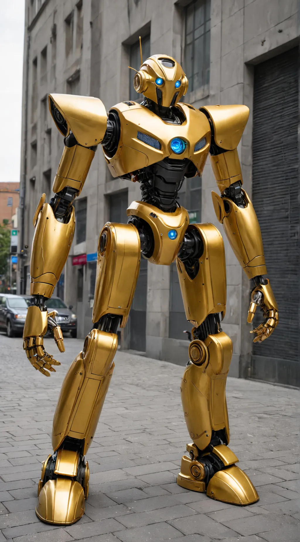 ai character: robot chileno  background