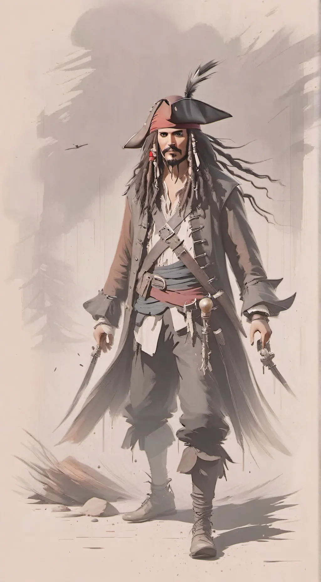 ai character: Jack Sparrow 🔥 background