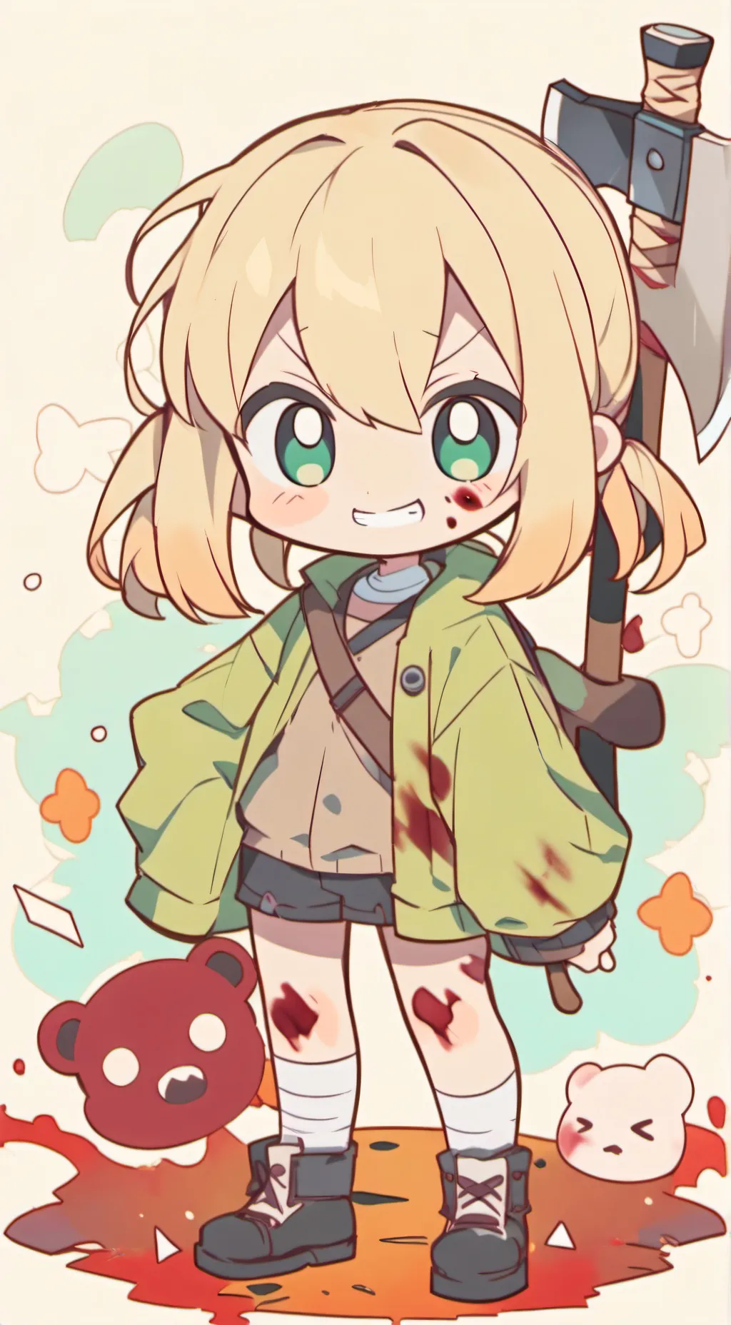 ai character: Luna  background