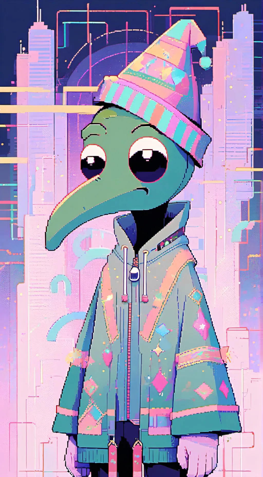 ai character: Gumby background