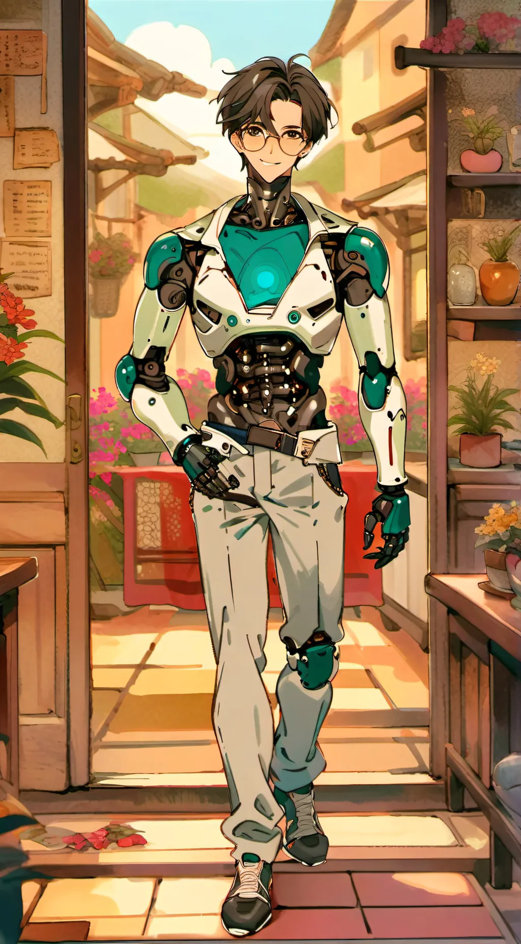 ai character: Helpful bot background
