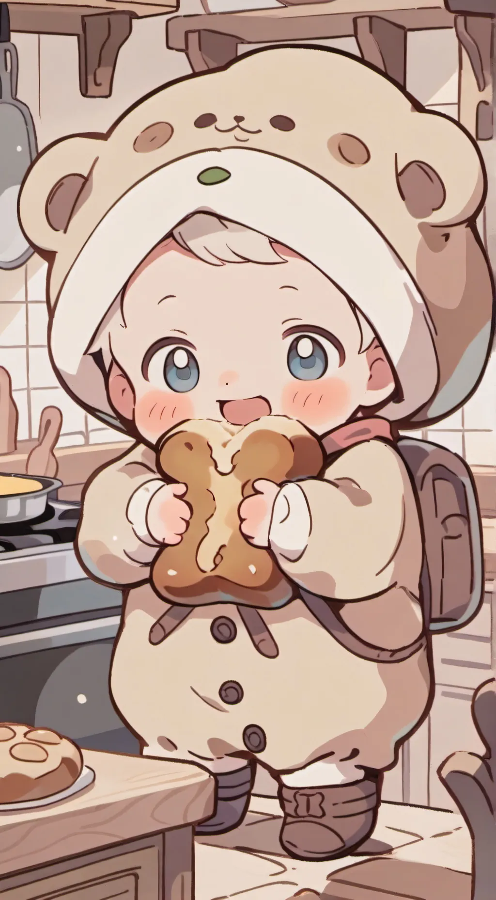 ai character: cute baby background