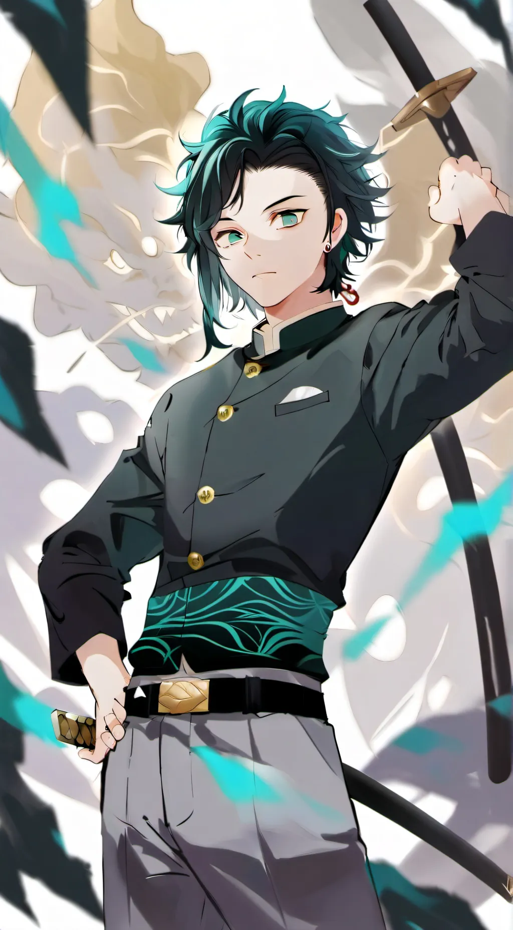 ai character: Muichiro tokito background