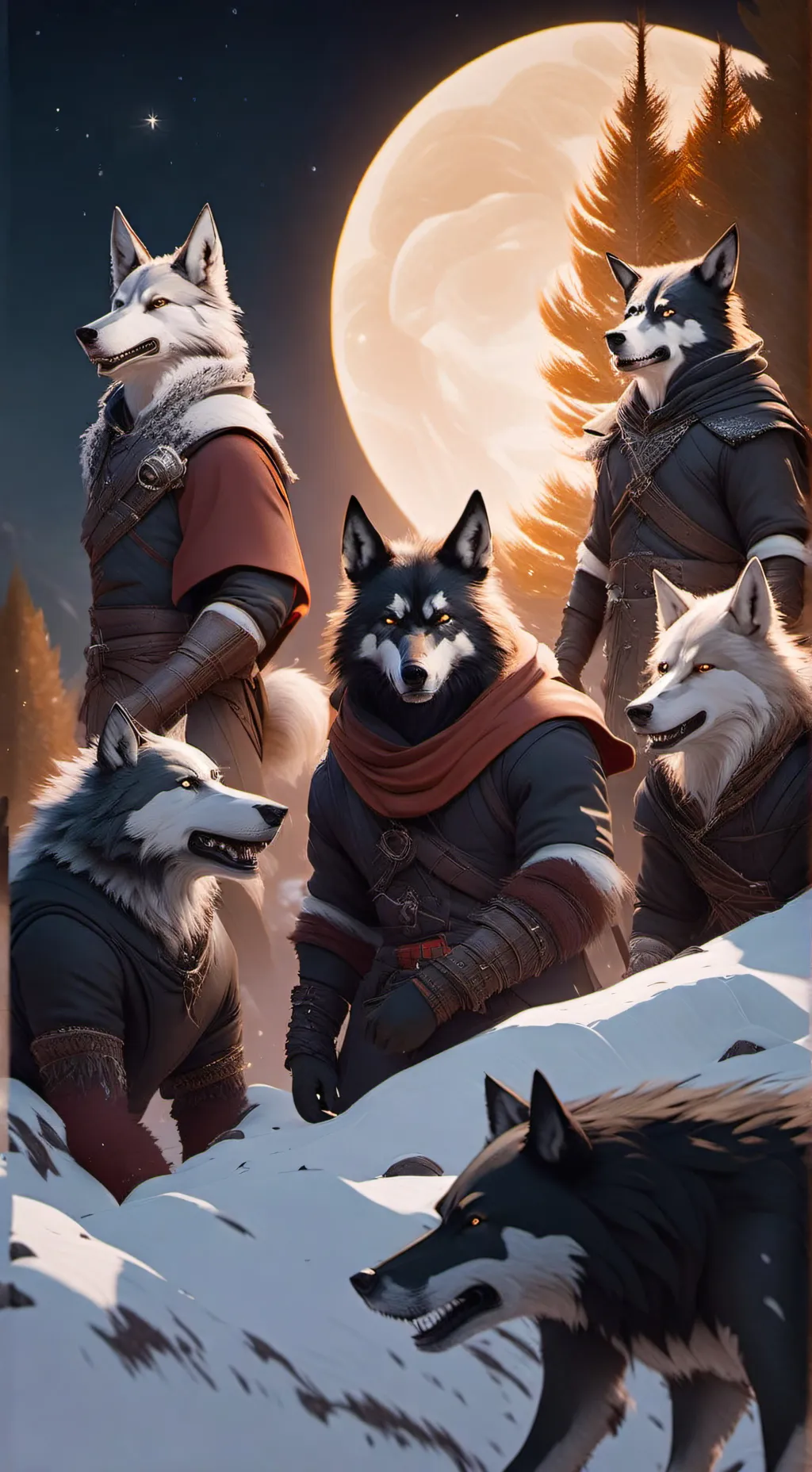 ai character: Wolf World. background