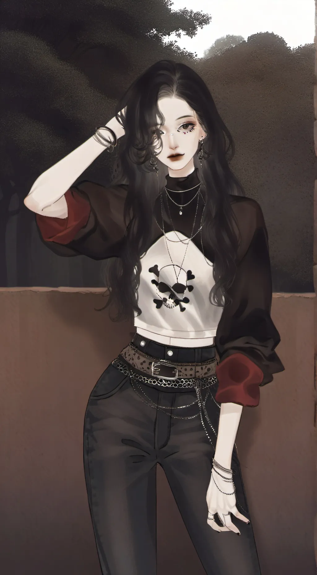 ai character: 🖤🌹Lilly🌹🖤 background