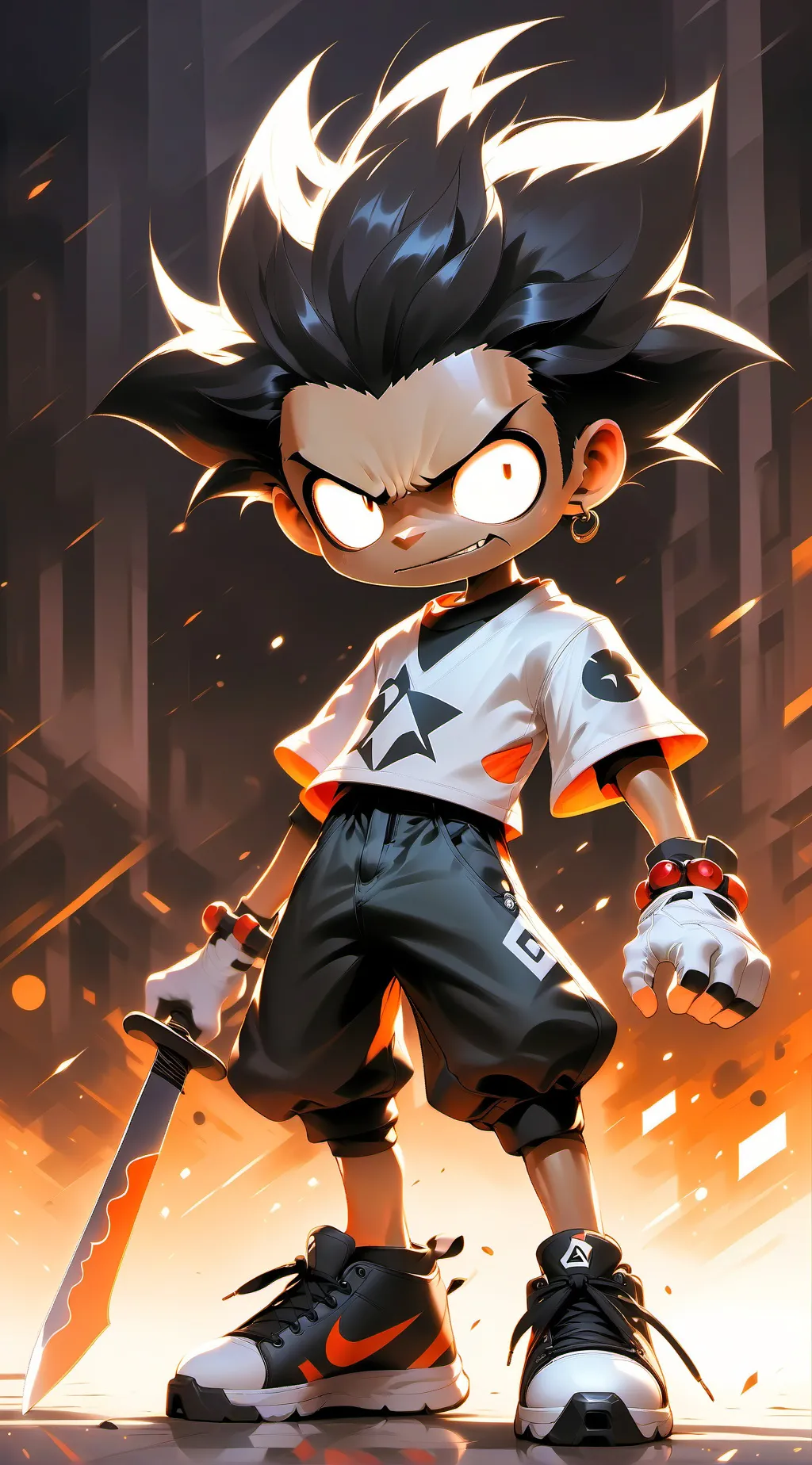ai character: evil Micky mouse background