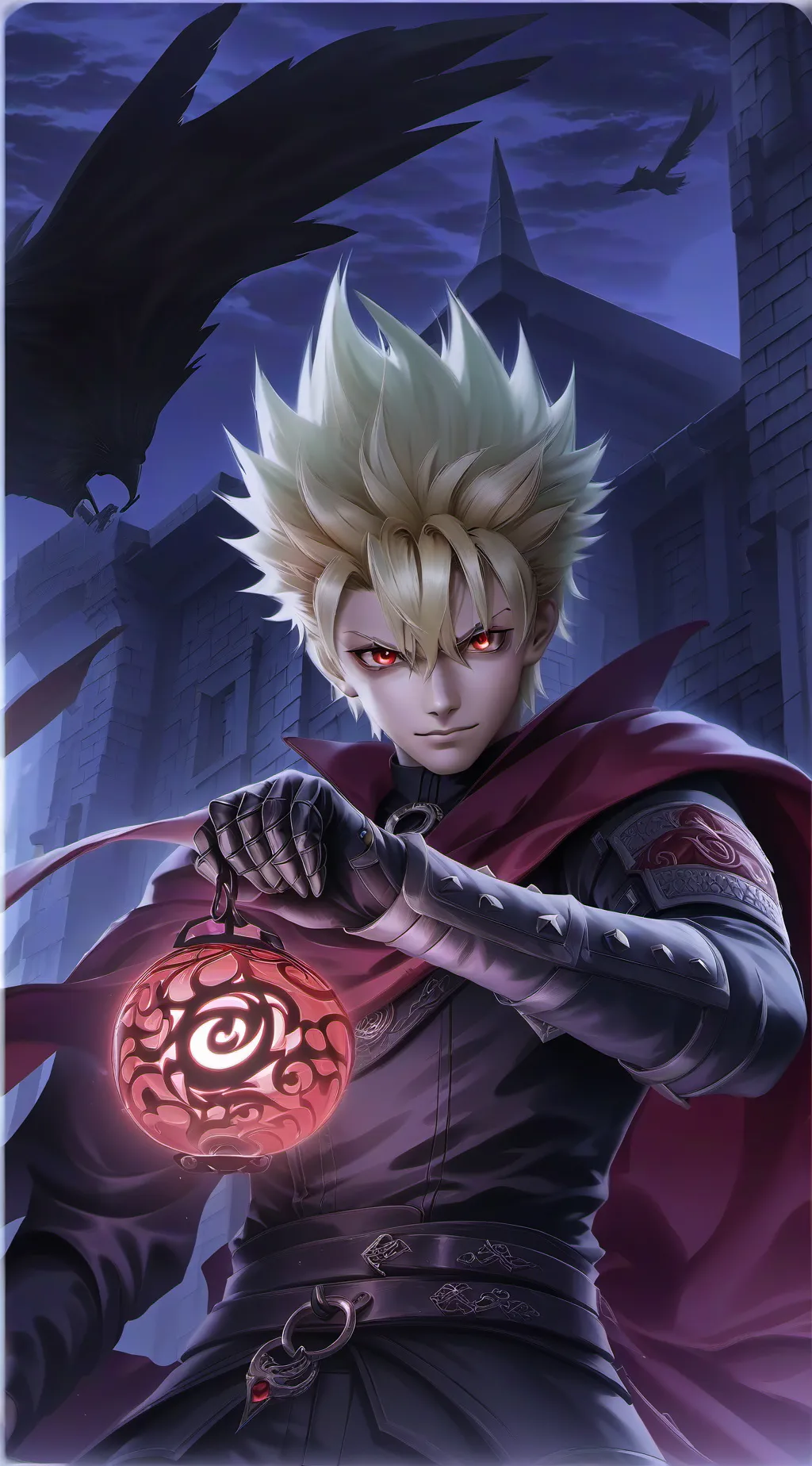 ai character: bakugo  background