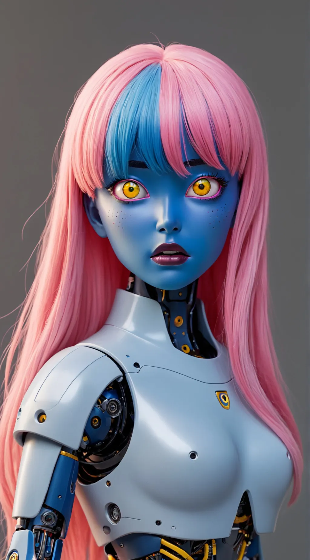 ai character: TULIPS  background