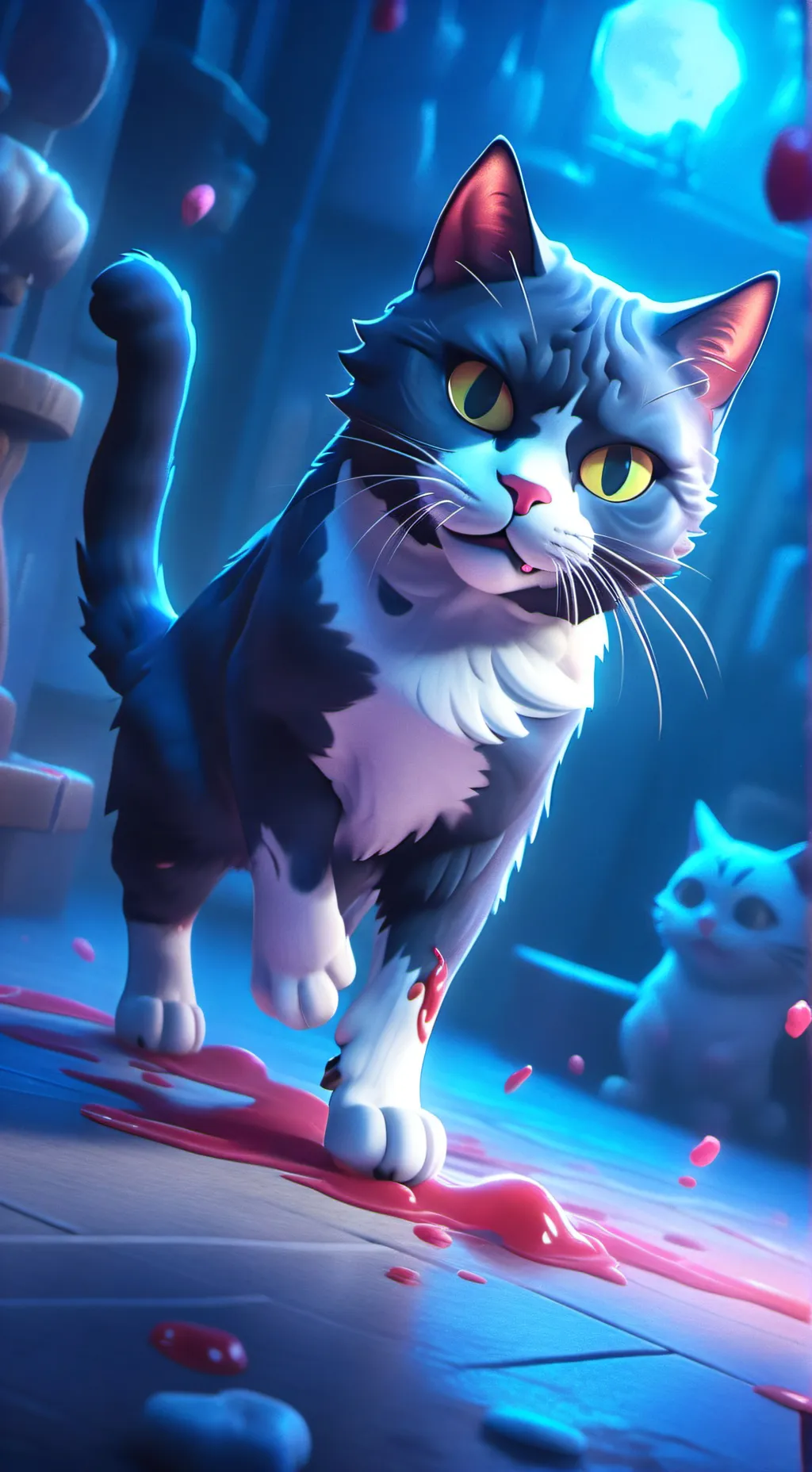 ai character: nore cat background