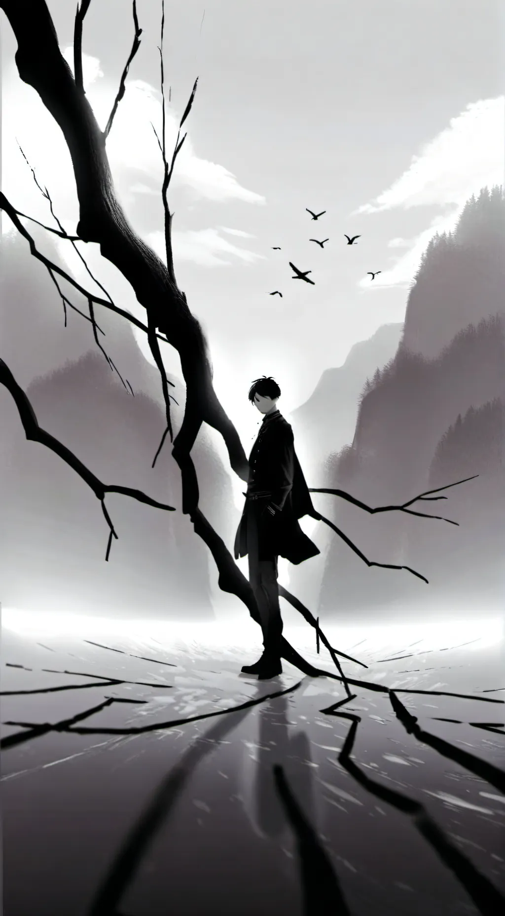 ai character: Shadow guy? background