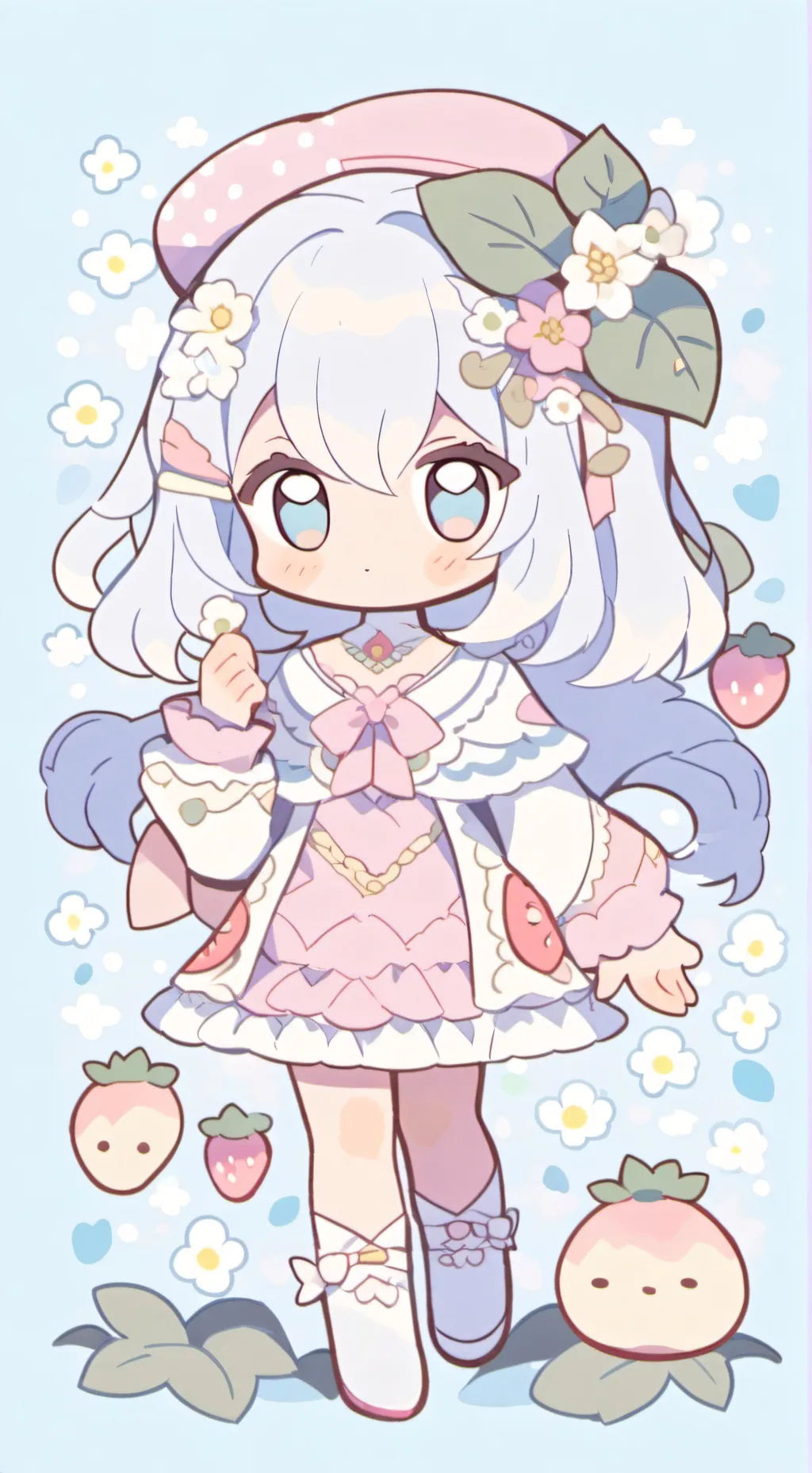 ai character: 💐Flower~Berry🍓 background