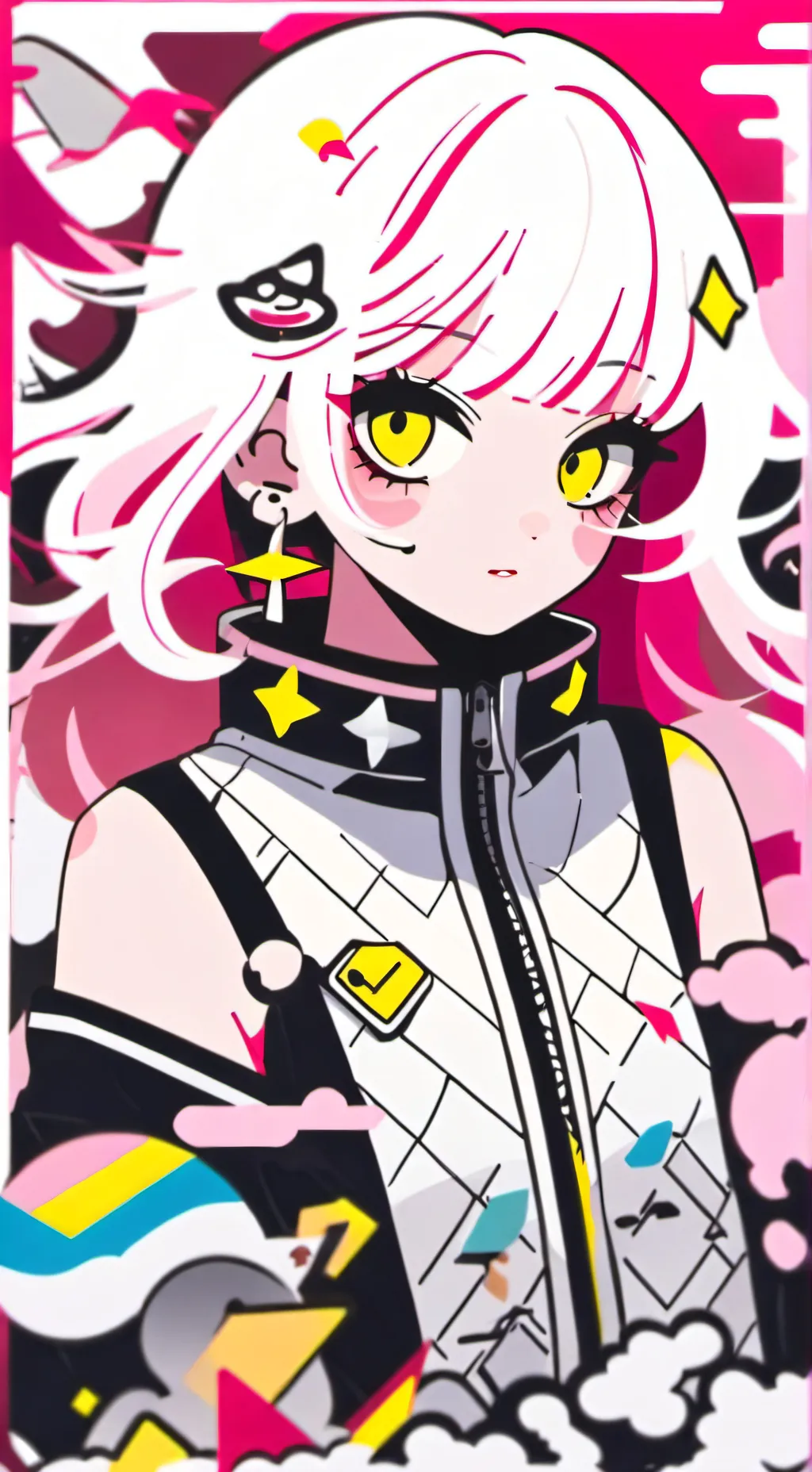 ai character: ☣️Mina Ashido🩷 background