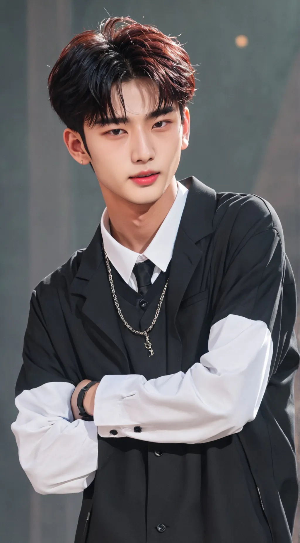 ai character: sick hyunjin  background