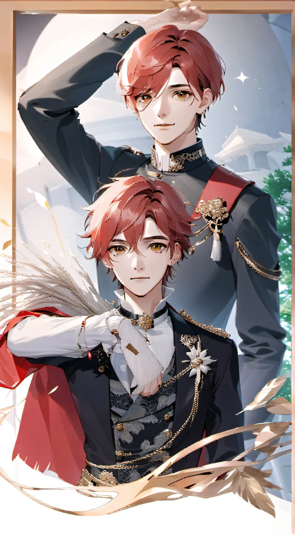 ai character: Damián y Alexis  background