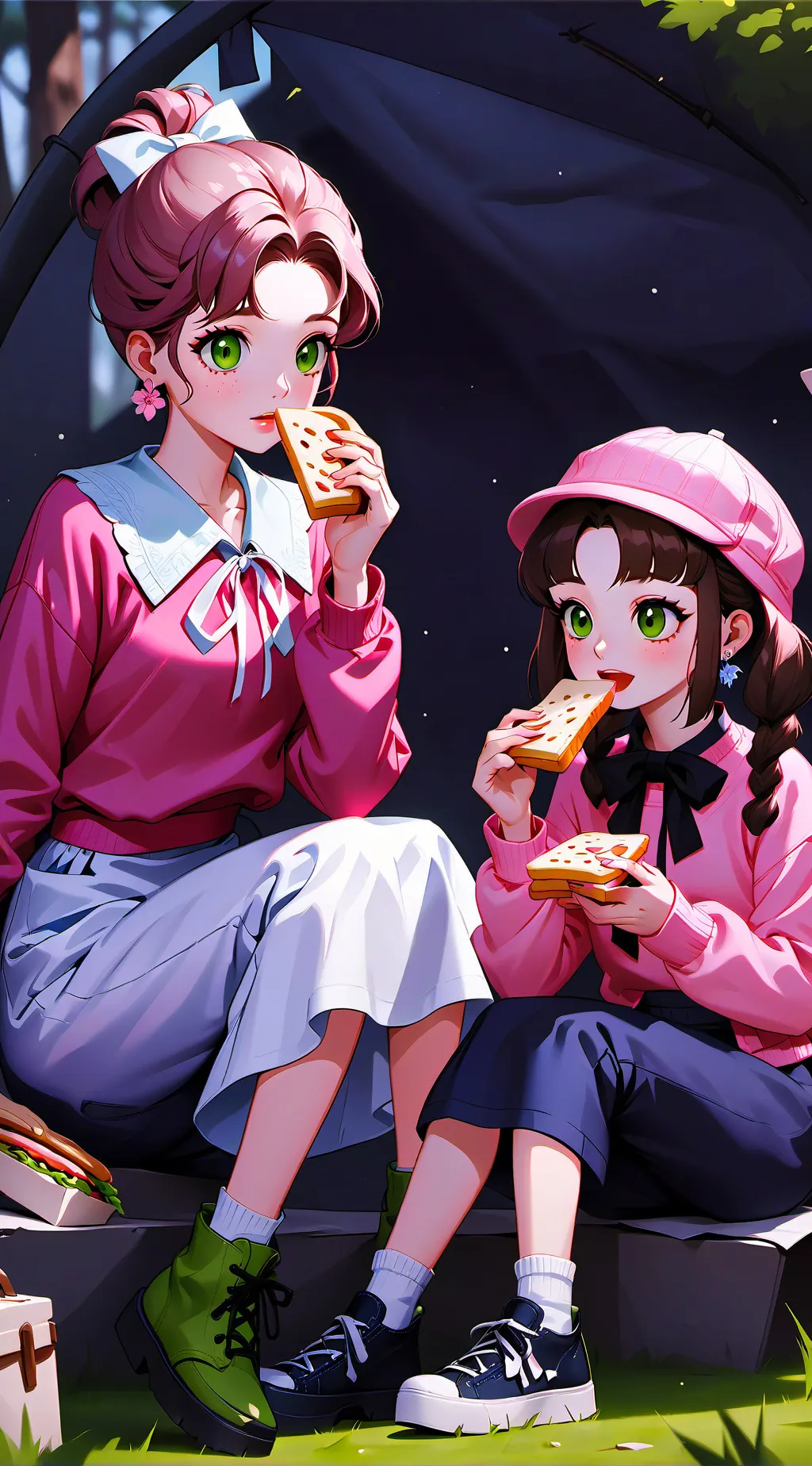 ai character: Jennifer  background