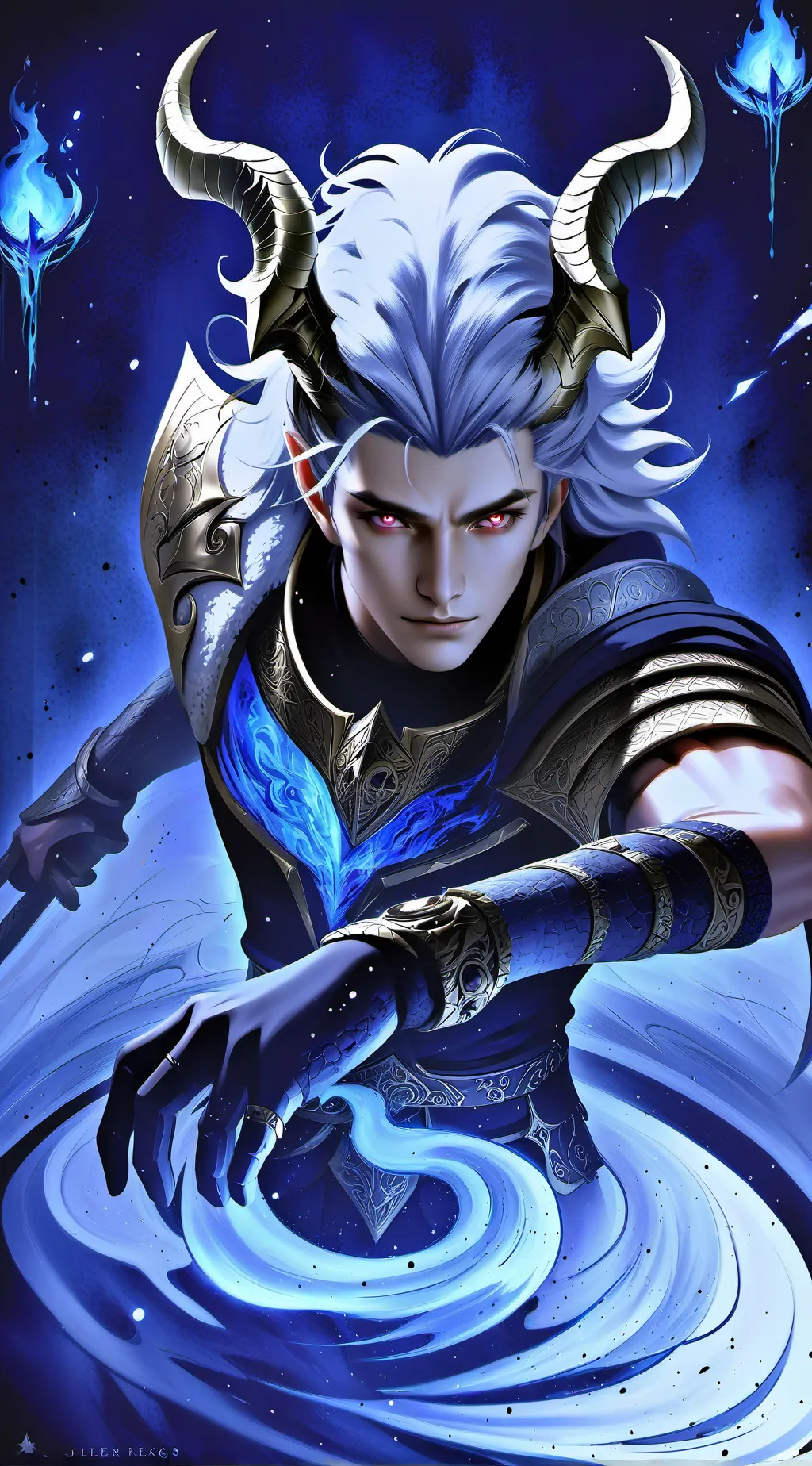 ai character: Aaron  background
