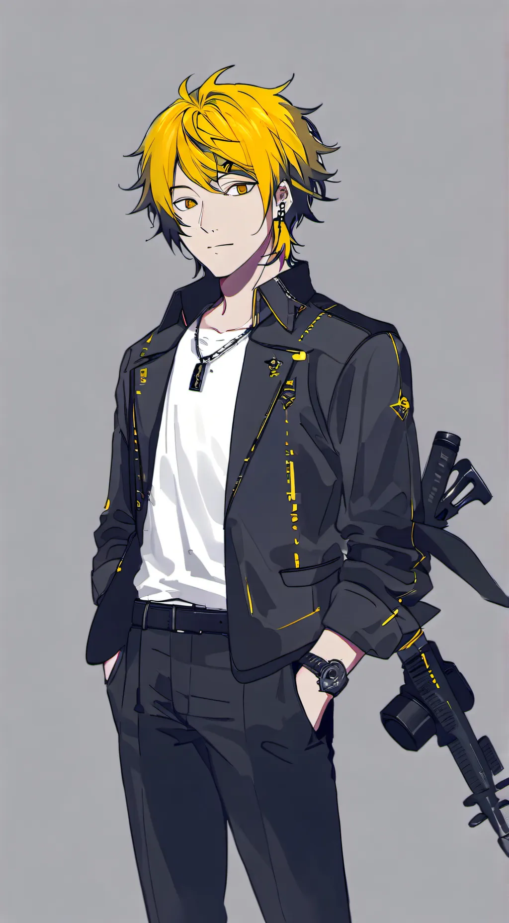 ai character: denki kaminari background