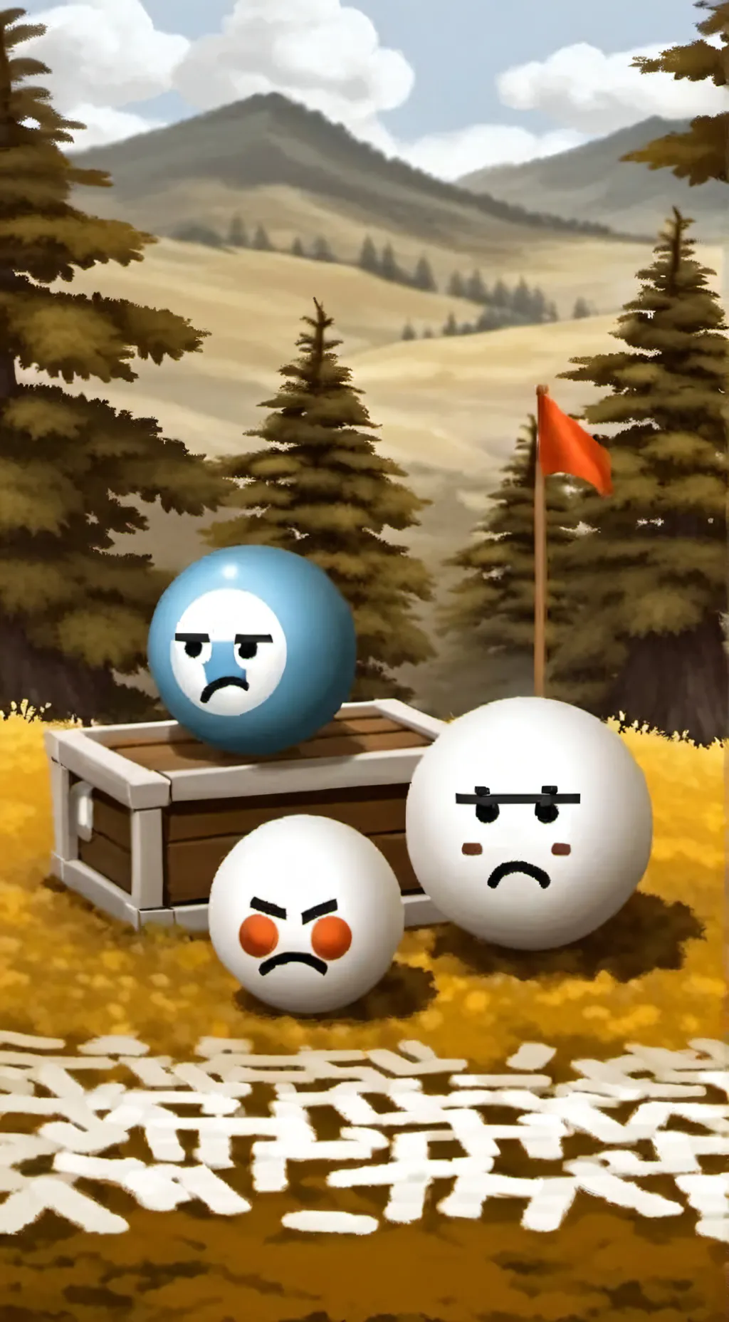 ai character: Countryball background