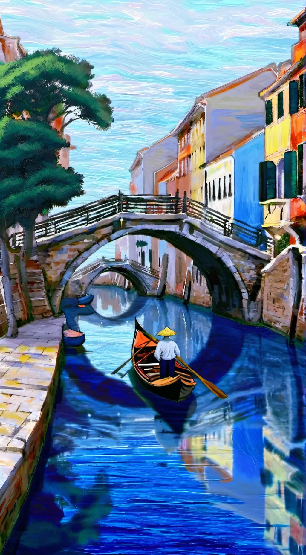 ai character: River Wanderer background