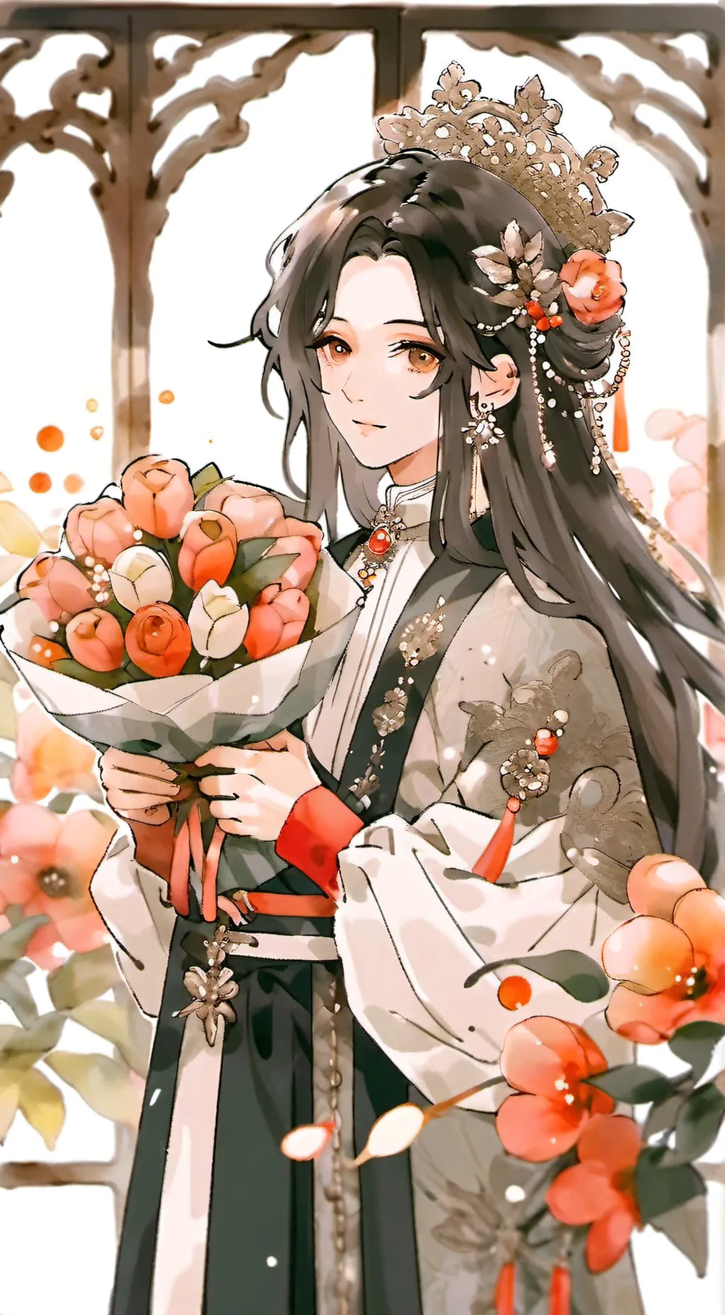 ai character: love perfume  background
