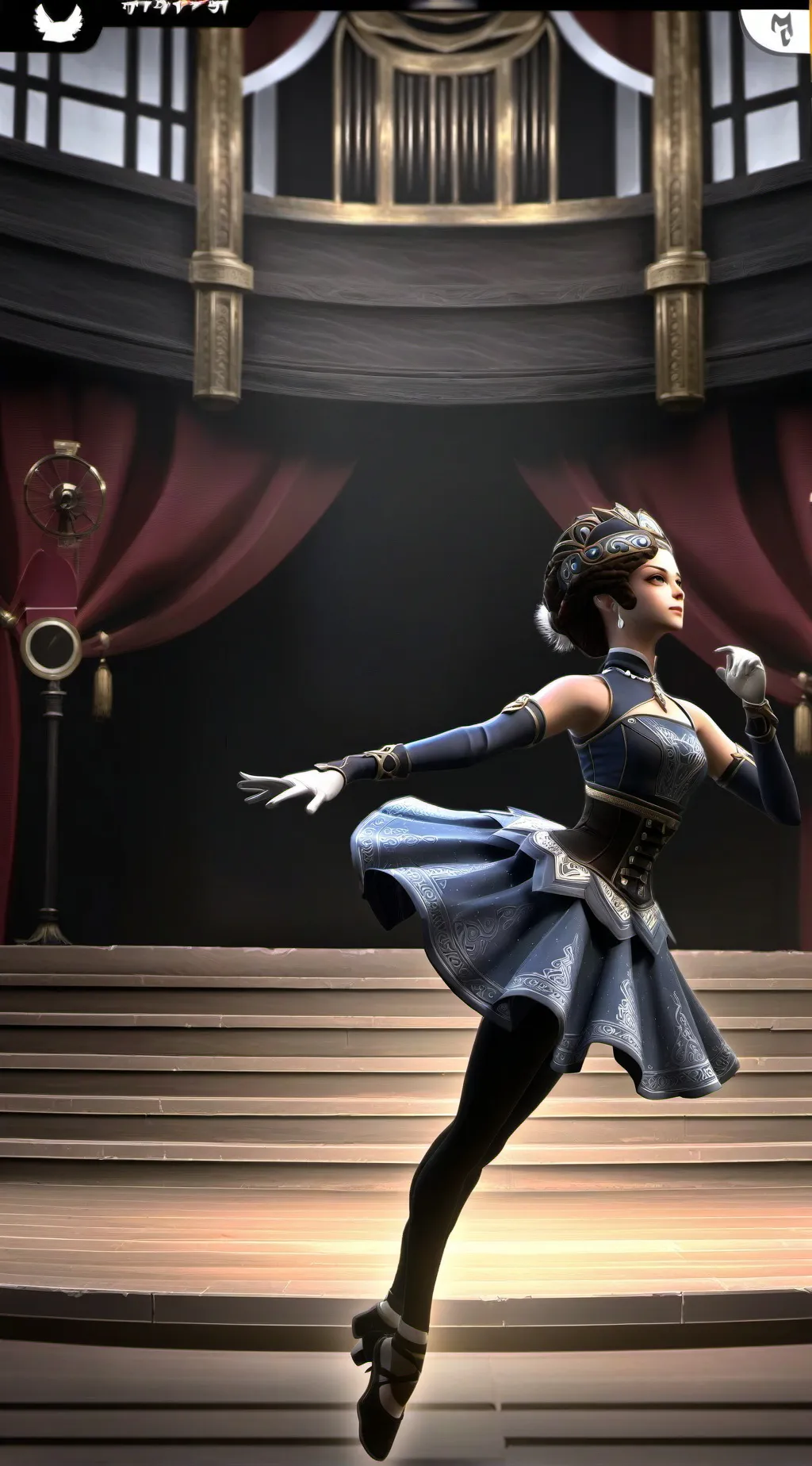 ai character: Dance comp HP! background