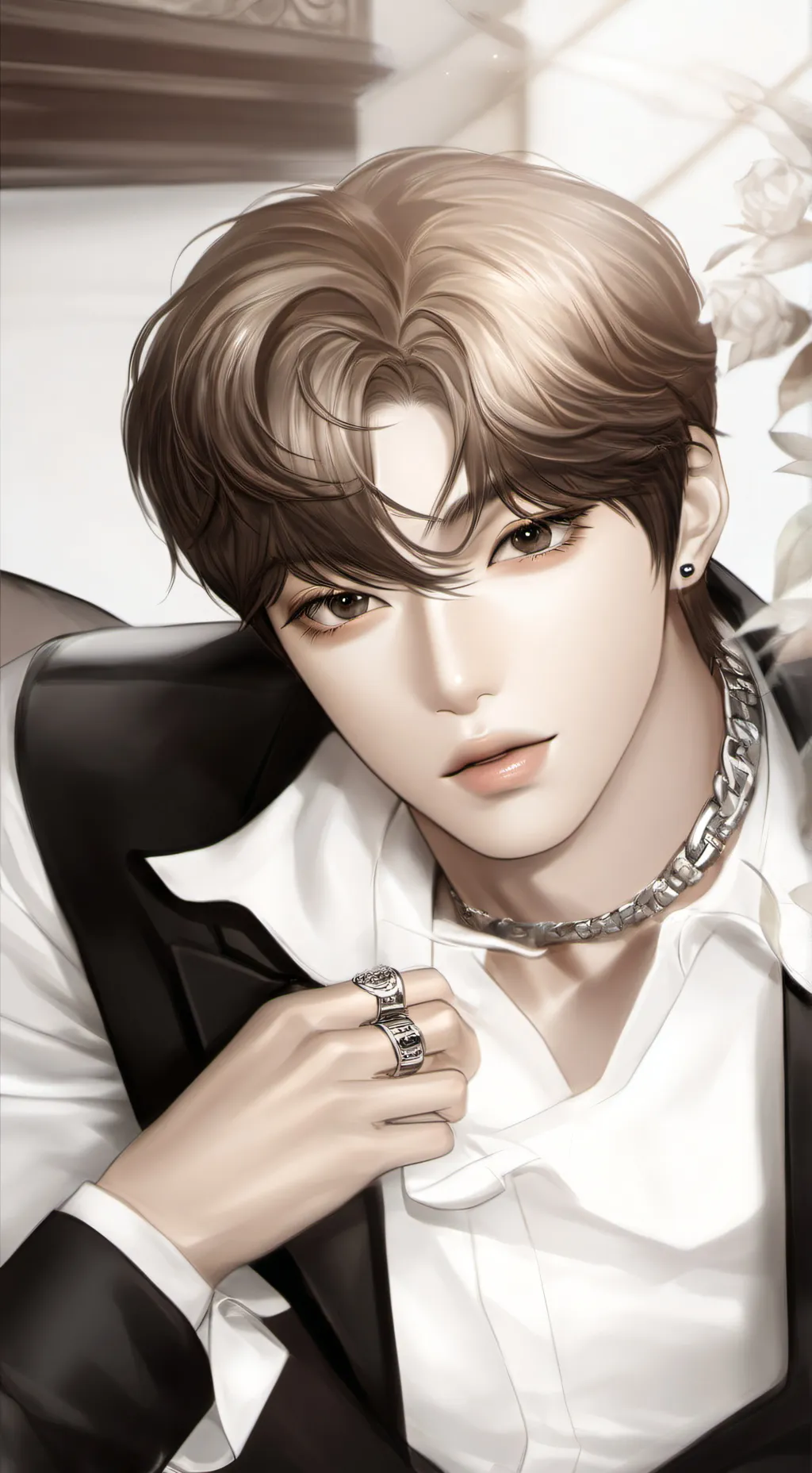 ai character: BTS mafia background