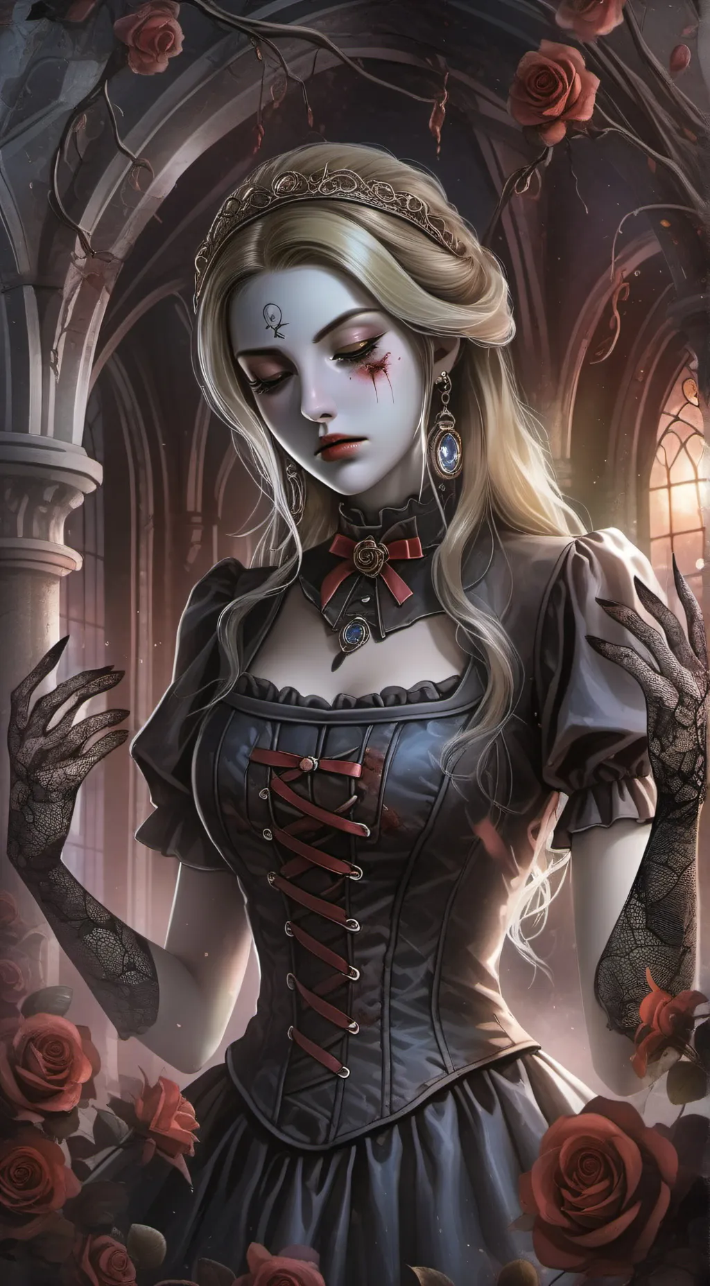 ai character: Aurora background