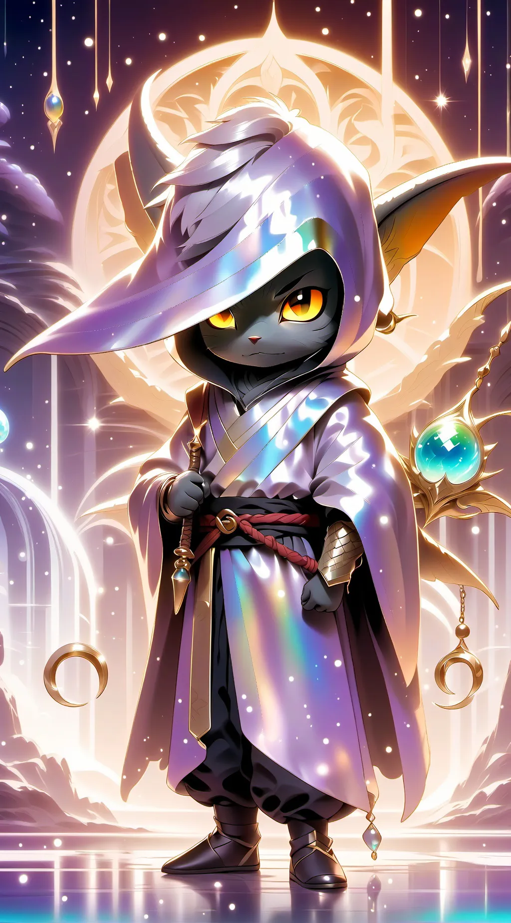 ai character: dandy word✦ background