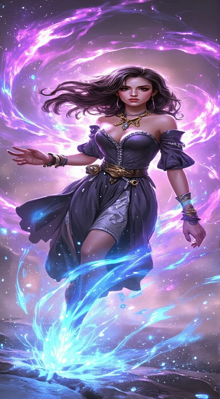 ai character: celest background