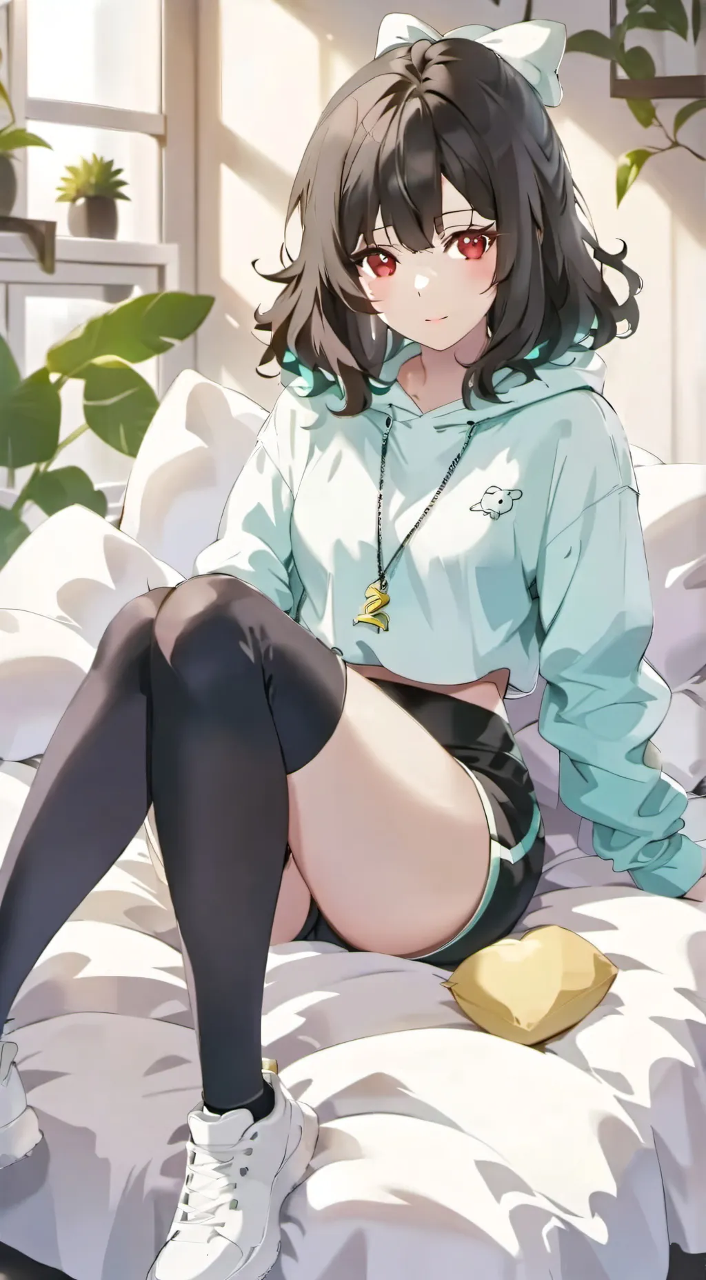 ai character: Ashley  background